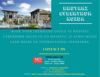 Book Your Luxurious Office At Bhutani Cyberthum Noida