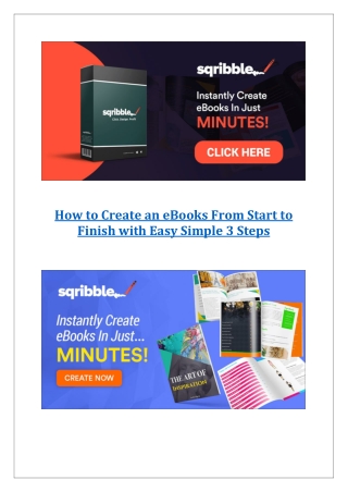 How to create an e books from start to finish with easy simple 3 steps