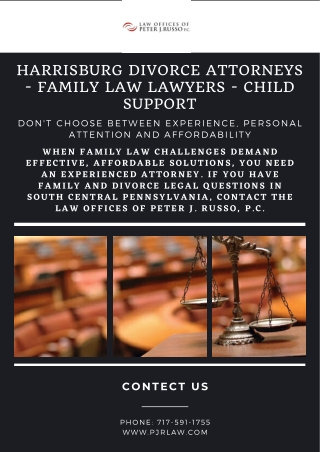 Harrisburg Divorce Attorneys - Family Law Lawyers - Child Support