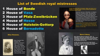 Swedish Royal Mistresses