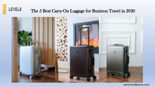 The 5 best carry on luggage for business travel in 2020