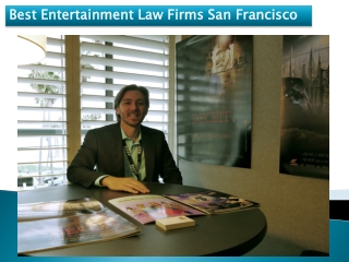 Best Entertainment Law firms San Francisco