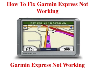 How to fix garmin express not working