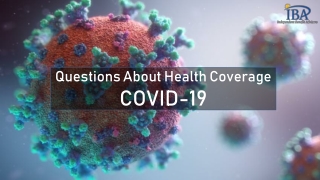 Questions About Health Coverage COVID-19