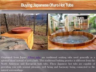 Buying Japanese Ofuro Hot Tubs - Northern Lights Cedar Tubs