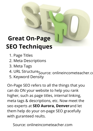 Great On-Page SEO Techniques