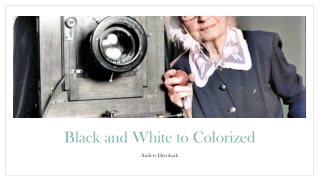 Black and white colorized photos