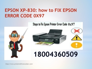 EPSON XP-830: how to FIX EPSON ERROR CODE 0X97