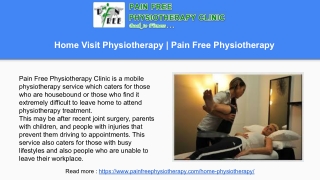 Orthopaedics Physiotherapy | Pain Free Physiotherapy