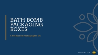 Bath Bomb Packaging Boxes