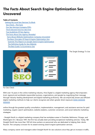 Rumored Buzz on Seo Consultant