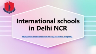 International schools in Delhi ncr