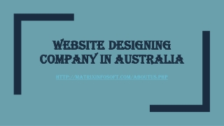 Website designing company in Australia