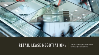 Tips to Note When Negotiating a Favorable Retail Lease in Ultimo