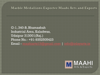 Marble Medallions Exporter Maahi Arts and Exports
