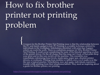 How to fix brother printer not printing issue