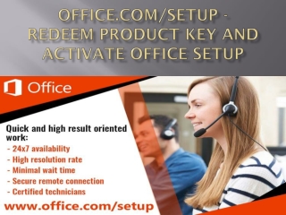 office.com/setup - Activate Office Setup with Product Key