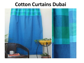 Cotton Curtains Abu Dhabi