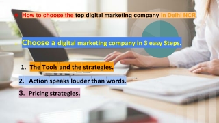 How to choose the top digital marketing company in Delhi NCR