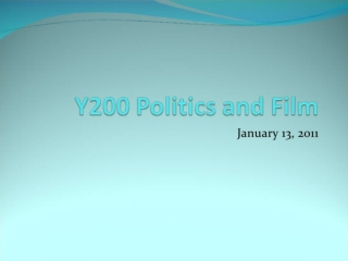 Y200 Politics and Film