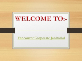 Best Commercial Cleaning Services in Downtown Vancouver