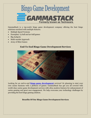 Bingo Game Development