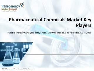 PHARMACEUTICAL CHEMICAL MARKET TO WITNESS STELLAR GROWTH OF CAGR 6.1 % DURING 2018 TO 2026