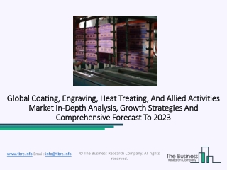 Coating Engraving Heat Treating And Allied Activities Market Analysis | Covid 19 Impact