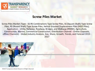 Screw Piles Market is poised to grow at a CAGR of 5.0%