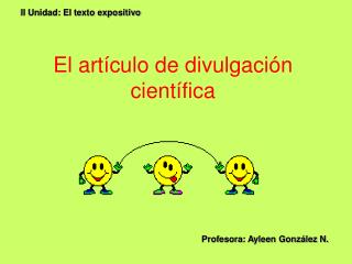 El artículo de divulgación científica