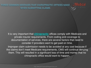 Three Common Mistakes that Chiropractic Offices make when Submitting Claims