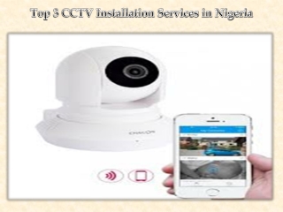 Top 3 CCTV Installation Services in Nigeria