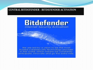 Central.bitdefender.com - Bitdefender Login | Bitdefender Activate