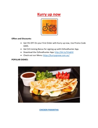 kurry up now Taylors Hill Indian menu takeaway - 5% off.