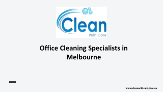 Office Cleaning Specialists in Melbourne