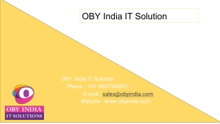 Digital Marketing Company In Pune - OBY India IT Solution