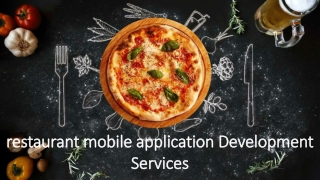 Restaurant mobile application  development services