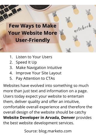 Few Ways to Make Your Website More User-Friendly