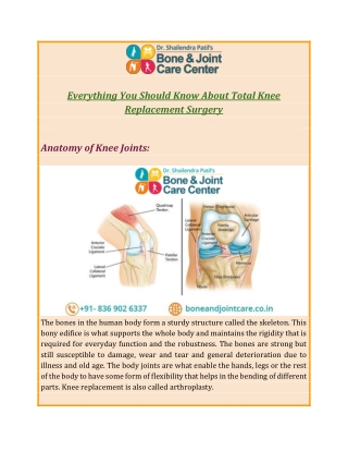 Know Everything About Total Knee Replacement Surgery