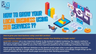 How to grow your local business using Local SEO services? By Digital sky 360