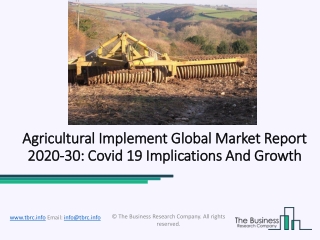 Agricultural Implement Market Worldwide Business Growth and Future Prospects 2020