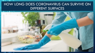 Know How Long Does COVID-19 Live on Different Surfaces?