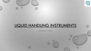 Liquid Handling Instruments