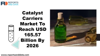 Catalyst Carriers Market To Reach USD 165.57 Billion By 2026