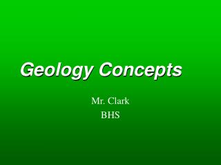 Geology Concepts
