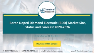 Boron Doped Diamond Electrode (BDD) Market Size, Status and Forecast 2020-2026