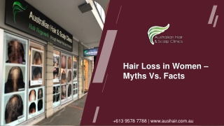 Hair Loss in Women – Myths Vs. Facts