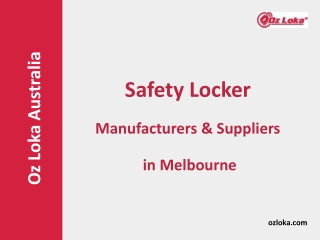 Safety Locker - Manufacturers & Suppliers in Melbourne