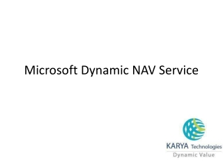 Microsoft Dynamics NAV Service