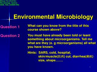 PPT - Environmental Microbiology PowerPoint Presentation, Free Download ...